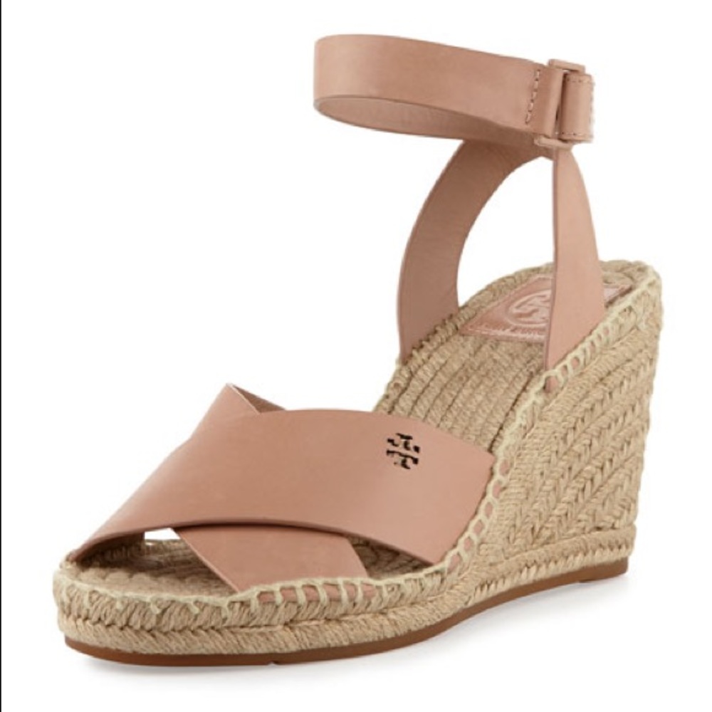 Tory Burch  Wedge Espadrille Sandals (7.5)